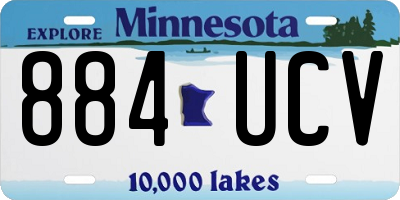 MN license plate 884UCV