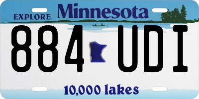 MN license plate 884UDI