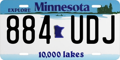 MN license plate 884UDJ