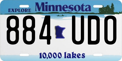 MN license plate 884UDO