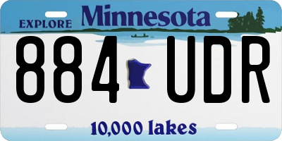 MN license plate 884UDR