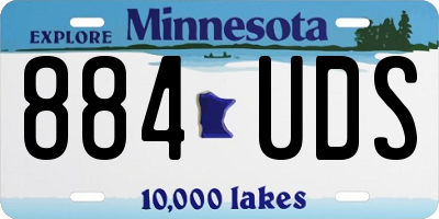 MN license plate 884UDS