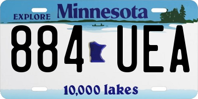 MN license plate 884UEA