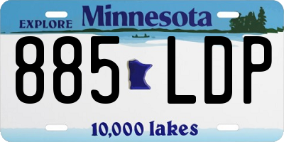 MN license plate 885LDP