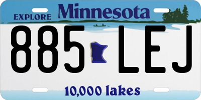 MN license plate 885LEJ