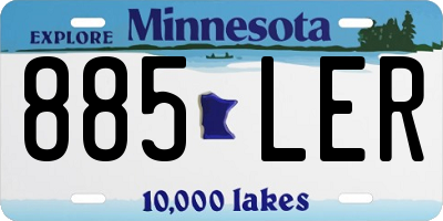 MN license plate 885LER