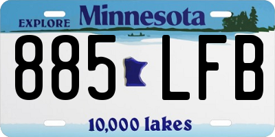 MN license plate 885LFB