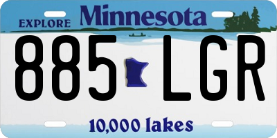 MN license plate 885LGR
