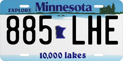MN license plate 885LHE