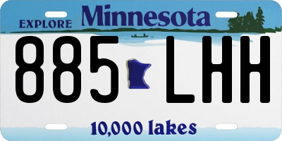 MN license plate 885LHH