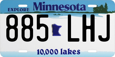 MN license plate 885LHJ