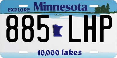 MN license plate 885LHP
