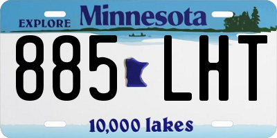 MN license plate 885LHT