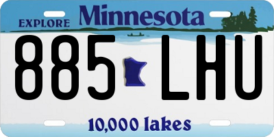 MN license plate 885LHU