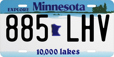 MN license plate 885LHV