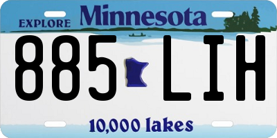 MN license plate 885LIH