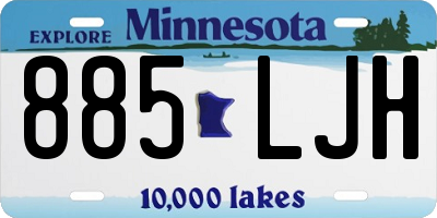 MN license plate 885LJH