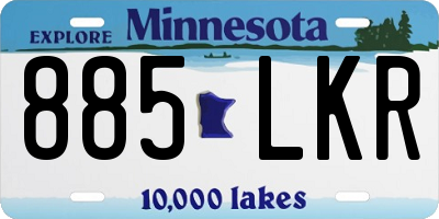 MN license plate 885LKR