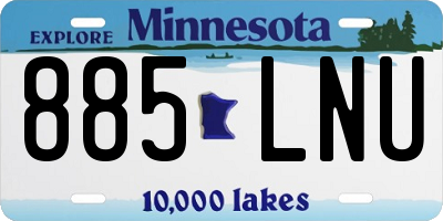 MN license plate 885LNU