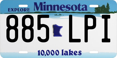 MN license plate 885LPI