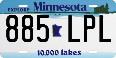 MN license plate 885LPL
