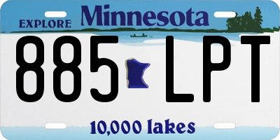 MN license plate 885LPT