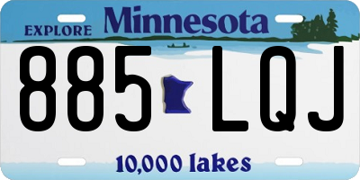 MN license plate 885LQJ