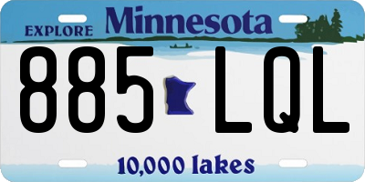 MN license plate 885LQL