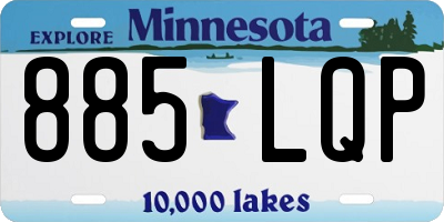 MN license plate 885LQP