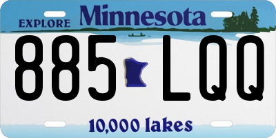 MN license plate 885LQQ
