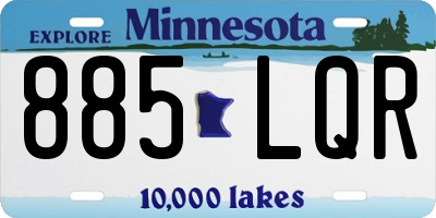 MN license plate 885LQR