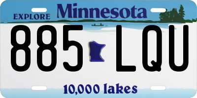 MN license plate 885LQU