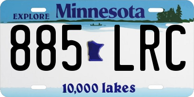 MN license plate 885LRC