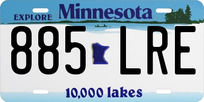 MN license plate 885LRE