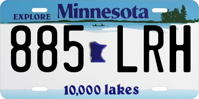MN license plate 885LRH