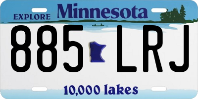 MN license plate 885LRJ