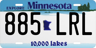 MN license plate 885LRL