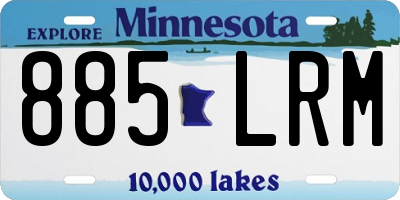 MN license plate 885LRM