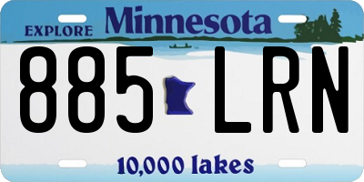 MN license plate 885LRN