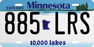 MN license plate 885LRS