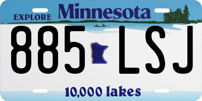 MN license plate 885LSJ