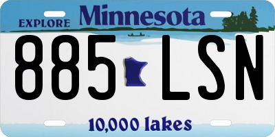 MN license plate 885LSN