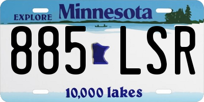 MN license plate 885LSR