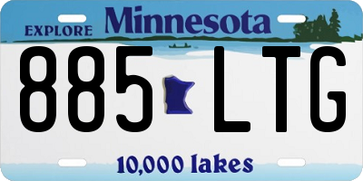 MN license plate 885LTG
