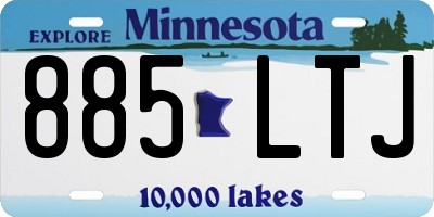 MN license plate 885LTJ