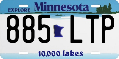 MN license plate 885LTP