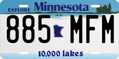 MN license plate 885MFM