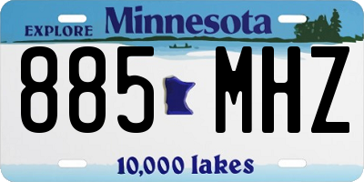 MN license plate 885MHZ