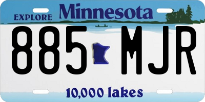 MN license plate 885MJR