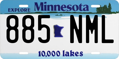 MN license plate 885NML